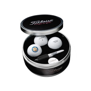 Stock Titlelist tin with custom logo golf balls # ST